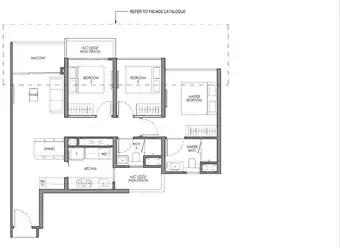 Lucerne Grand 3-Bedroom Type C1 floor plan